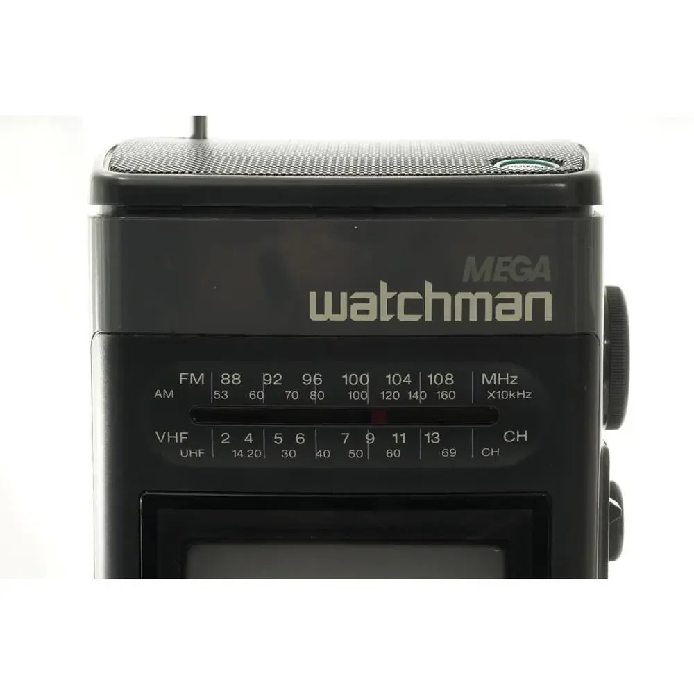 Vintage Sony Mega Watchman FD-510 4.5in B&W TV FM AM Receiver W Orig Box